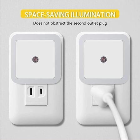 LED Gece Lambası, duvara takılan gece lambası, alacakaranlık sensörlü, 0.5w enerji tasarruflu, koridor, merdiven, mutfak, banyo ve yatak odaları için ideal (6'lı paket)