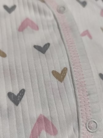 %100 Pamuklu 5 Parça 3Kalpli Hastane Çıkışı Seti – Bebek Zıbın Takımı, Şapka, Önlük, Eldiven
