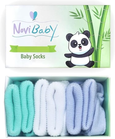 3'lü Bambu Yenidoğan Bebek Çorap (Fresh, 6-12 Ay)