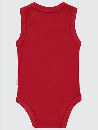 Baby Çıtçıtlı Badi Km, 14D20238624S1, Kırmızı, 2-4 Ay