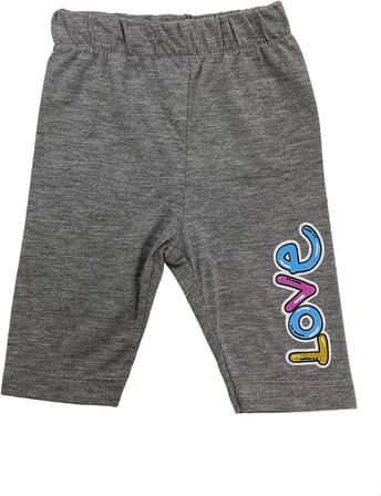 Mebs Clothing Kidsy Co Bebe Çocuk, Kız Bebek, Somon 2'li Tayt Takım, Kalp Baskılı