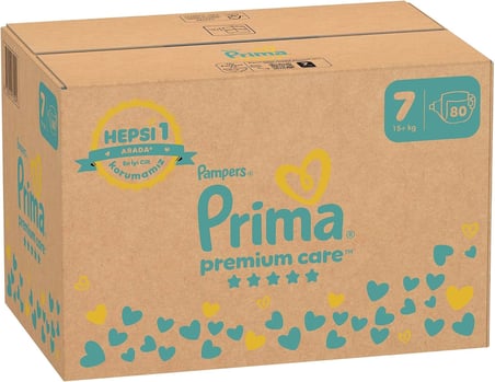 Bebek Bezi Premium Care 7 Numara 80 Adet Aylık Fırsat Paketi
