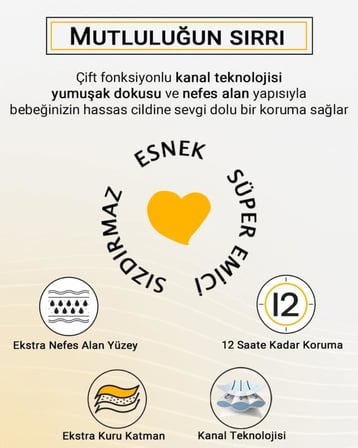 Protection Bebek Bezi 2 Numara Mini (3-6 Kg) 120 Adet – 2’Li Jumbo Set, Maksimum Koruma