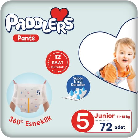 Külot Bebek Bezi 5 Numara Junior 72 Adet (11-18 Kg) Ekstra Fırsat Paketi