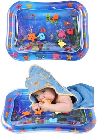 Bebek Su Oyun Matı, Tummy Time Aktivite Matı, Oyuncak Güvenliği TEST RAPORLU