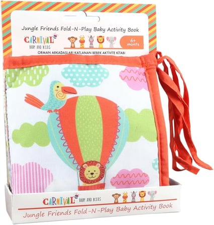 Yüksek Kontrastlı Katlanır Aktivite Kitabı - Karın Zamanı (Tummy Time) Oyun Kitabı