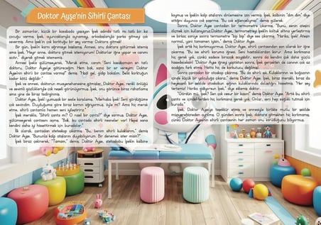 Kes Boya Yapıştır Hikayeyi Sen Renklendir Kes Yapıştır Aktivite Kitabı (Tak)