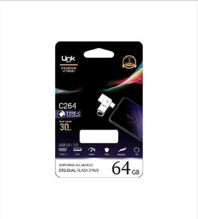 C264 Premium Dual 64GB Type-C OTG USB Bellek - USB Flash Drive