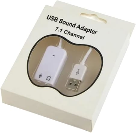 USB Kablolu Ses Kartı 7.1 Sound Çevirici Dönüştürücü, 3.5mm jak girişli