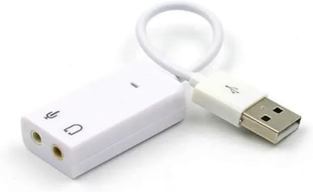 USB Kablolu Ses Kartı 7.1 Sound Çevirici Dönüştürücü, 3.5mm jak girişli