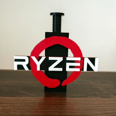 Ryzen Logolu Ayarlanabilir Ekran Kartı Tutucu - GPU Sarkma Önleyici Destek Aparatı (60mm - 105mm)