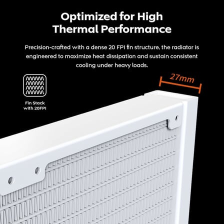 Lightflow ARGB 360 Beyaz – Ultra Sessiz AIO Sıvı CPU Soğutucu, 3100 RPM Pompa, Üçlü Sessiz Fanlar, Üstün Isı Dağılımlı Yüksek Verimli Radyatör, Intel ve AMD Uyumlu
