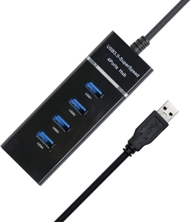 Port-13 4 PORT HUB USB 3.0 ÇOĞALTICI ÇOKLAYICI PG-288 - Siyah Renk