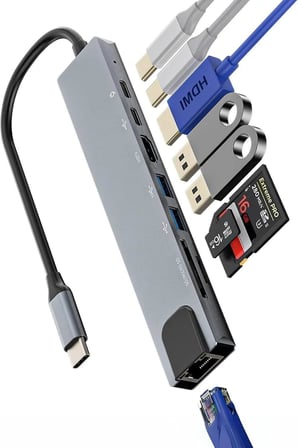 ÇOK FONKSİYONLU 4K HD HDMİ VGA RJ45 PD USB TYPE C SD TF HAFIZA KARTI HUB ÇEŞİTLERİ HER İHTİYACI GİDERECEK ÇEŞİT MEVCUTTUR (4K HD HDMİ VGA RJ45 PD USB TYPE C SD TF HAFIZA KARTI ÇOKLU HUB 04)