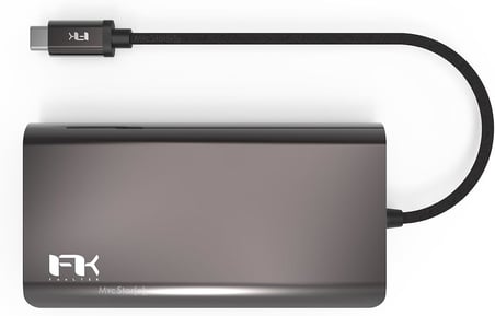 USB-C Hub ve Çoklayıcı | HDMI ve Power Delivery Şarj Geçiş Destekli | MacBook ve USB-C Laptoplar için Kompakt Hub Gri