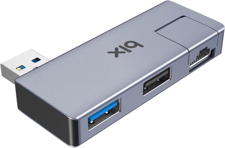 BX22HB USB to USB 3.2 USB 2.0 RJ45 Dönüştürücü Adaptör Hub