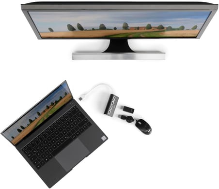 USB Hub, 4 Ports, USB 2.0, 480 Mbit/s, siyah