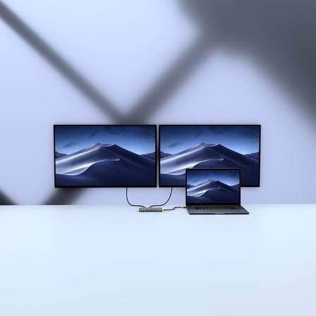 SW-U712 10 in 1 Gri Metal 2xHDMI 4K 60Hz, 100W PD, RJ45 Gigabit, 3xUSB-A, 1xType-C Data, SD/TF Type C Hub Adaptör