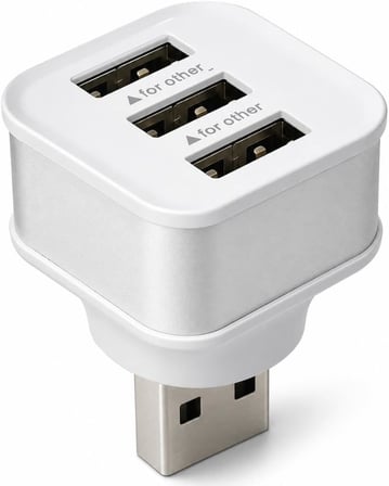7560 Usb Hub 3 Port Çoklayıcı Adaptör Bilgisayar Laptop Araç Şarj Çoklu Çoğaltıcı