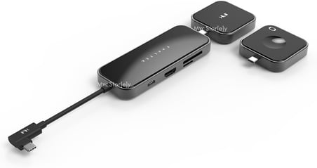 8-in-1 USB-C Hub Çoklayıcı | 100W PD, 4K HDMI, Qi Kablosuz Şarj | MacBook Uyumlu Premium USB-C Hub Siyah