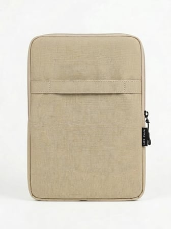 Premium Tablet Çantası ve Organizer - İçi Cepli, Darbe Emici Koruyucu Kılıf (Bej)