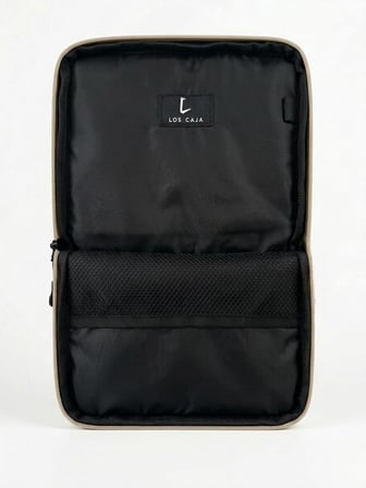 Premium Tablet Çantası ve Organizer - İçi Cepli, Darbe Emici Koruyucu Kılıf (Bej)
