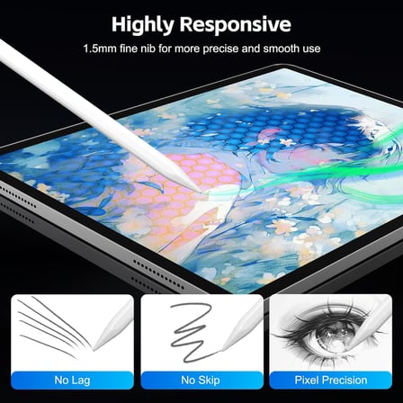 13mins Hızlı Şarj, Eğim Hassasiyeti ile iPad 2026-2018 için Stylus Kalem