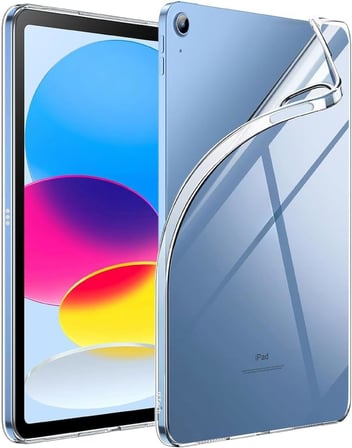 APPLE ile uyumlu 11 inç iPad (A16) / iPad Air 10.9 inç/iPad 10.Nesil 10.9 Kılıf Şeffaf Silikon Arka Kapak