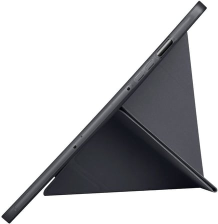 Samsung Galaxy Tab S10 FE SM-X520 X526 ile Uyumlu Kılıf Silikon Yumuşak 4 Farklı Stand Olabilen Kalem Bölmeli Kapaklı Tablet Kılıfı Siyah