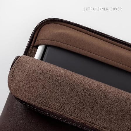 iPad Air 13" M3 2025, iPad Pro 13" M4 2024 ile Uyumlu Tablet Kılıfı Sihirli Klavye ve Kalem Tutuculu - PU Deri Çanta İnce Koruyucu Kılıf - Çikolata