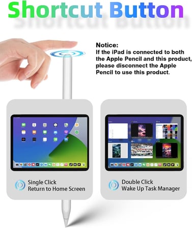 Manyetik Kablosuz Şarj, Tilt Hassasiyeti, Apple Pencil 2. Nesil ile Aynı, iPad Pro 11 in 1/2/3/4, iPad Pro 12.9 inç 3/4/5/6, iPad Air 4/5, iPad Mini ile uyumlu iPad Kalem 2. Nesil