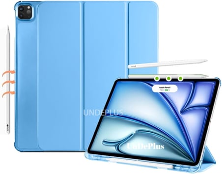 iPad Pro 11 3./4. Nesil M2 ile uyumlu Kılıf Flip Cover Kalem Bölmeli PC Case 2020-2022 Mavi