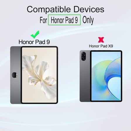 Honor Pad 9 Ekran Koruyucu Temperli Cam – 9H Sertlik, Ultra Şeffaf ve İnce Tasarım, Darbe ve Çizilmelere Karşı Koruma, Kolay Uygulanabilir, Parmak İzi Önleyici Tablet Cam Film