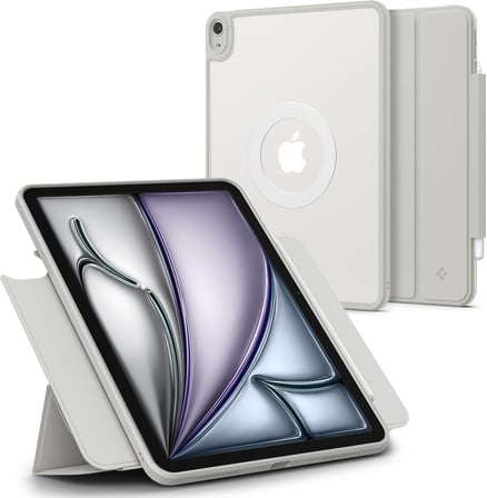 iPad Air 13" (2026/2025 / 2024) ile Uyumlu MagSafe Kılıf Air Skin Pro OneTap Metal Ring Mag Fit Gray - ACS08491