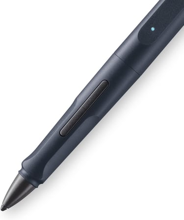 SAFARI NOTE+ IPAD TABLET KALEMI CELIK SIYAH (MAVI TONLU)