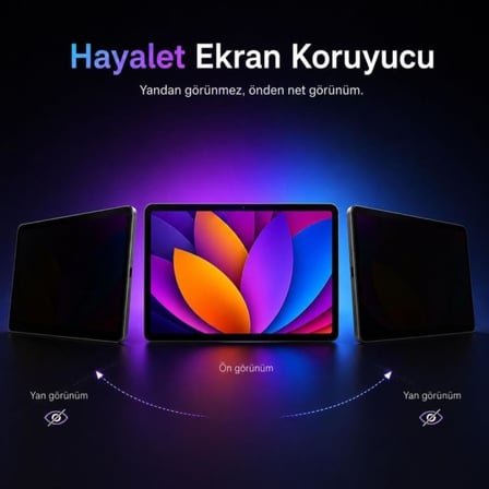 Honor Pad 20/ Pad 20 Pro İle Uyumlu Hayalet Ekran Koruyucu 12.1 İnç Yandan Görünmeyen Anti-Spy Gizlilik (Privacy) Koruması, 9H Nano Kırılmaz Esnek Cam, Parlama Ve Parmak İzi Önleyici