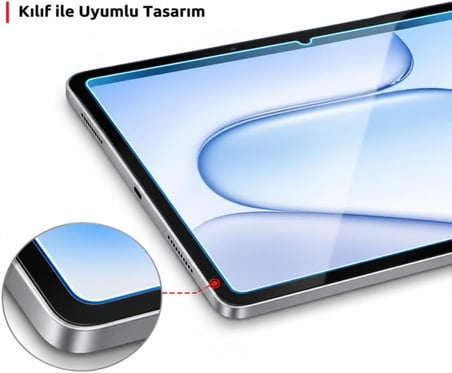 Honor Pad 20/ Pad 20 Pro İle Uyumlu Ekran Koruyucu 12.1 İnç 9H Kırılmaz Esnek Nano Cam, Çizilmeye Ve Darbeye Dayanıklı Koruma, HD Şeffaf