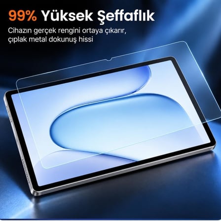 Honor Pad 20/ Pad 20 Pro İle Uyumlu Ekran Koruyucu 12.1 İnç 9H Kırılmaz Esnek Nano Cam, Çizilmeye Ve Darbeye Dayanıklı Koruma, HD Şeffaf
