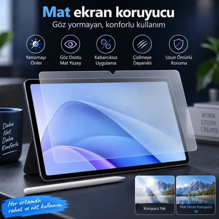 Honor Pad 20/ Pad 20 Pro İle Uyumlu Mat Ekran Koruyucu 12.1 İnç Parmak İzi Bırakmayan Yansıma Ve Parlama Önleyici Koruma, 9H Kırılmaz Esnek Nano Cam