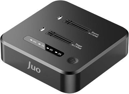 JHD38 Dual M.2 NVMe SSD Offline Clone Docking Station 16TB Type-C 10Gbps USB 3.2 Klon Fonksiyonlu Disk İstasyonu