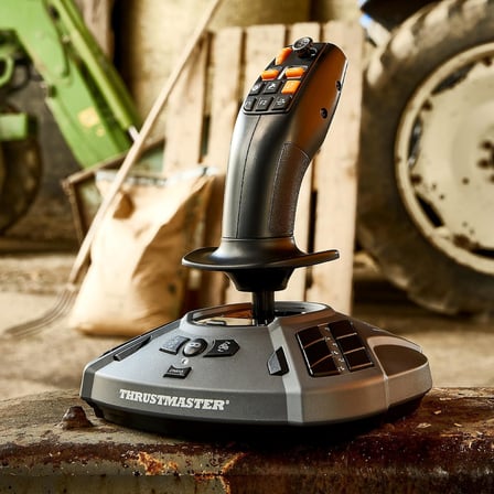 SimTask FarmStick – Yüksek Hassasiyetli Tarım Simülasyonu Joystick'i – PC ile Tam Uyumlu, Programlanabilir Düğmeler ve Çok Fonksiyonlu Kontrol – Farming Simulator için İdeal