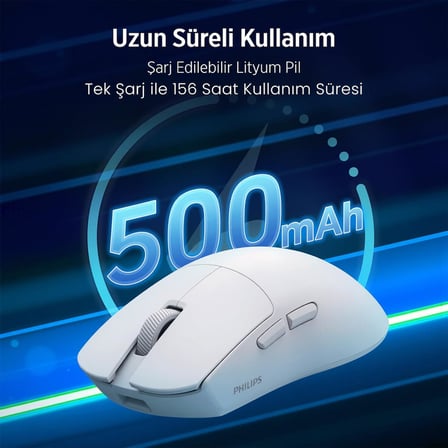 EVNIA Serisi SPK9618 Kablosuz Bluetooth Dual Mod 26000DPI 6 Tuşlu Optik Oyuncu Mouse Siyah