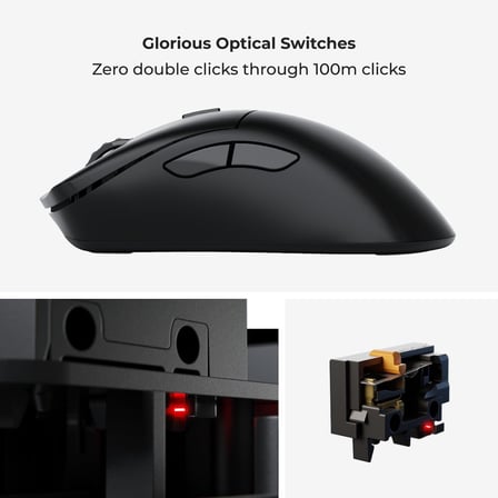 PC Gaming Race Oyun Modeli D 2 PRO Kablosuz Oyun Faresi - 2.4GHz Kablosuz 1ms gecikme, 100M tıklama, 60g Ultralight, Uzun Pil Ömrü, 26K DPI BAMF 2.0 Sensör, Ergonomik, 6 Düğme, PTFE Ayaklar…