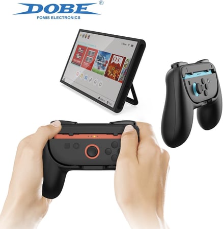Grips For Nintendo Switch2 Joy Con, Left And Right Handle Grip For Switch2 Joy Cons Controller, 2 Pack (Black)