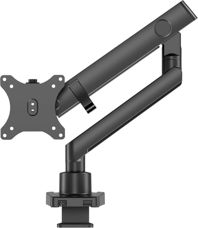 Monitör Tutucu 17" - 40" Ekranlar için 12kg Taşıyabilir, LCD LED VESA Kolları, Eğilebilir Döndürülebilir Kablo Kılavuzlu Ergonomik Ekran Tutucu - Siyah