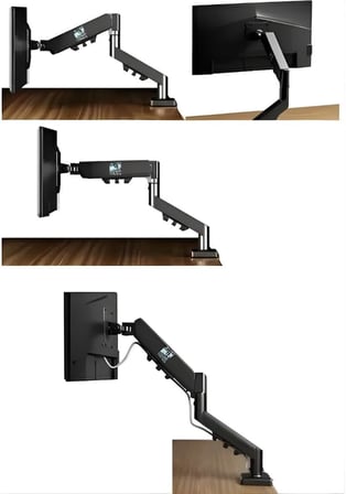 Polotech EF80 Onk Vesa Yüksek Dönüş Kabiliyetli 32'' Inch Monitör Standı 8kg Kapasiteli