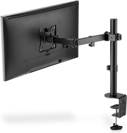 Dıgıtus Monitör Tutucu - Masa Kelepçesi - 1 Monitör - 32 İnçe Kadar - 8 Kg'A Kadar - Vesa 75X75, 100X100 - Siyah, Da-90399