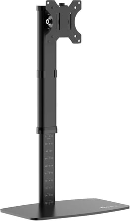 Yükseklik Ayarlı 36-54 cm Tekli Monitör Standı | 17”-27” | VESA 75x75 / 100x100 | Masaüstü