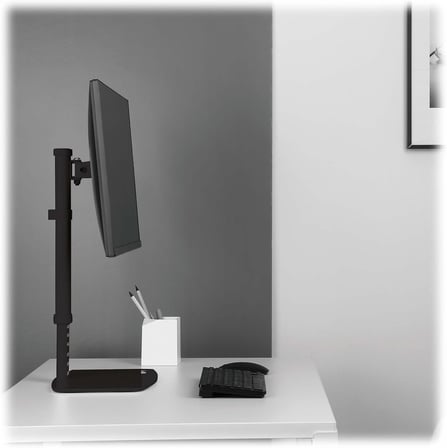 Yükseklik Ayarlı 36-54 cm Tekli Monitör Standı | 17”-27” | VESA 75x75 / 100x100 | Masaüstü