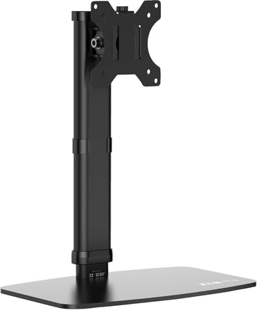 Yükseklik Ayarlı 36-54 cm Tekli Monitör Standı | 17”-27” | VESA 75x75 / 100x100 | Masaüstü